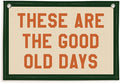 Lacama These Are The Good Old Days Canvas Banner Trendy Retro Nostalgic Inspirational Banner for Boys Girl Room Decor 30x20 Inch