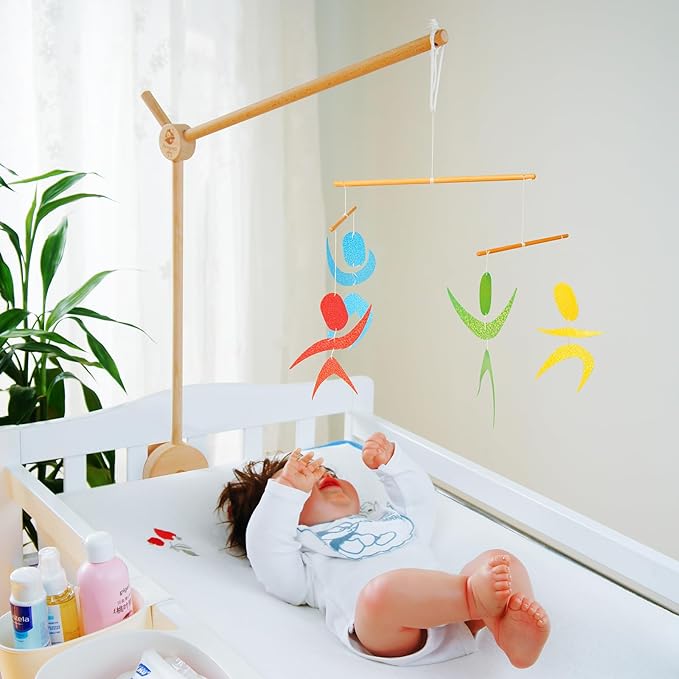 Star Dancers Hanging Mobile,Montessori Mobile, Infant Toy, Baby Mobile, Visual Tracking, Newborn Toy