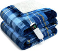Electric Blanket Heated Queen, Soft Flannel 90"x84" Plaid Heating Blanket with 8 Hours Auto Off 10 Fast Heating Levels Machine Washable Sherpa Heated Blanket with Overheating Protection