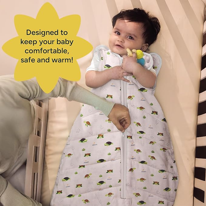 1.5 TOG Sleep Sack - Premium Organic Cotton, Soft, Breathable, Wearable Blanket for Newborns, Infants & Toddlers (18-24 Months), Unisex Baby Sleeping Bag, Gifts for Babies