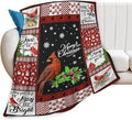 Tijuboni Cardinal Bird Throw Blanket for Girls Boys Women Men Kids Adults Soft Flannel Fleece Blanket for Couch Sofa Bed Home Decor 40"x50"