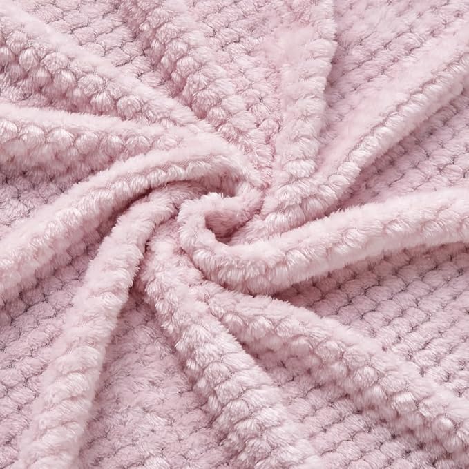 CREVENT 2Pcs 30''X40'' Cute Cozy Fluffy Warm Baby Blankets for Infants Toddlers' Bedding Crib Cot Stroller - Giraffe + Sheep