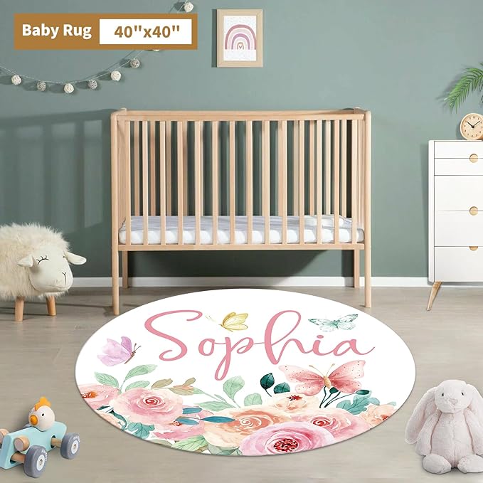 Custom Baby Crib Bedding Set, 3 Pcs Personalized Nursery Bedding Set with Name, Soft Baby Bedding Crib Sets with Blanket - Toddler Crib Sets for Girls Boys, Infant Newborn Gifts, Pink Animals