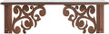 Touch of Class Noble Scrolls Metal Wall Shelf | Antique Copper | Scrolling Designs | Display Shelves for Bedroom, Living Room, Bathroom, Entryway, Office, Hallway