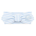 Creative Knitwear Georgia Bulldogs Infant Girls Light Blue/White Striped Hair Knot Headband Embroidered Logo - Size Newborn - 4T