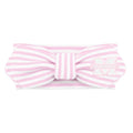 Creative Knitwear Marshall Thundering Herd Infant Girls Pink/White Striped Hair Knot Headband Embroidered Logo - Size Newborn - 4T