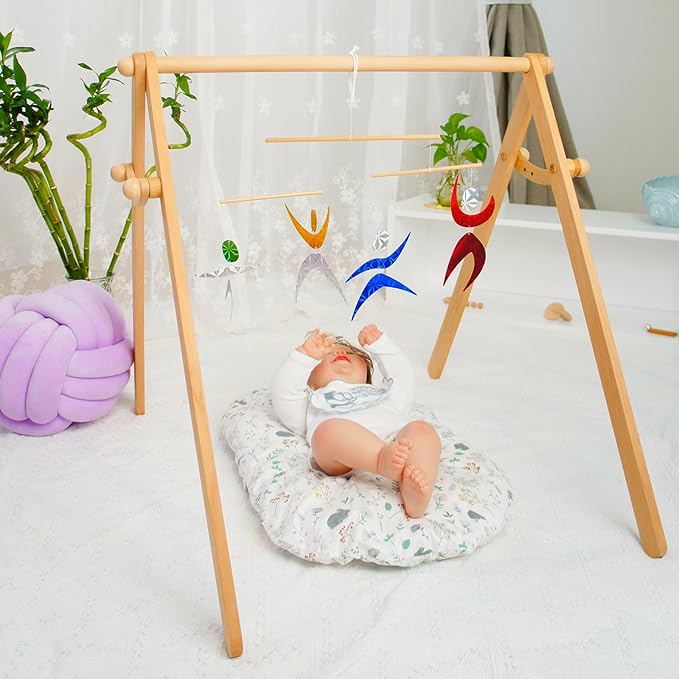 Color Dancers Hanging Mobile,Montessori Mobile, Infant Toy, Baby Mobile, Visual Tracking, Newborn Toy