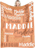 Dr.TOUGH Personalized Blankets with Name Customized Baby Blankets for Girls Boys Adults Monogrammed Blankets and Throws Christmas Birthday Mothers Fathers Valentines Day Gift (Dark-Orange, 40''×50'')