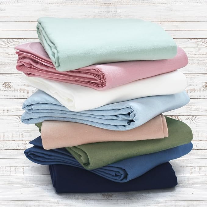 Newborn Swaddle Blanket with Hat Set Baby Swaddle Set Hospital Receiving Blankets for Girls Boys(Babyblue)