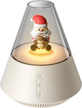 Kipcush White Noise Machine with Santa & Bear Christmas Decor, Warm & Cool Night Light, Auto MemoryTimer, 30 Soothing Sounds for Bedroom, Living Room