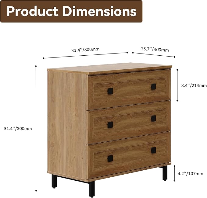 Modern Dresser for Bedroom with 9 Drawers, 3 in 1 Wooden Chest of Drawers with Organizer Storage for Bed Room,Livingroom Hallway Oak