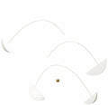 Life and Thread White/Gold Hanging Mobile - 50 Inches - High Quality Plastic - Handmade in Denmark by Flensted