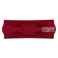 Creative Knitwear Troy Trojans Infant Girls Crimson Solid Hair Knot Headband Embroidered Logo - Size Newborn - 4T
