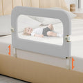 omzer Bed Guard Rail for Toddlers - 32inch Folding up & Adjustable Heights Baby Bed Safety Rails - Portable Toddler Bed Barrier Railing Guard for Kids Twin, Bunk, Queen, Full Size Bed