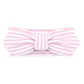 Creative Knitwear Indiana Hoosiers Infant Girls Pink/White Striped Hair Knot Headband Embroidered Logo - Size Newborn - 4T