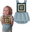 Simplee kids Baby Girl Knit Romper Fall Sleeveless Pompoms Rompers Newborn Little Girl Overall Jumpsuit Outfits