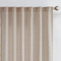 jinchan Linen Curtains with Privacy Lining 108 Inch Length Taupe Brown Farmhouse Closet Lined Drapes for Small Narrow Window Bedroom Living Room Bay Window 2 Panels Rod Pocket Back Tab