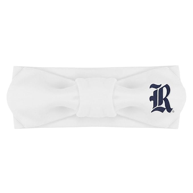 Creative Knitwear Rice Owls Infant Girls White Solid Hair Knot Headband Embroidered Logo - Size Newborn - 4T