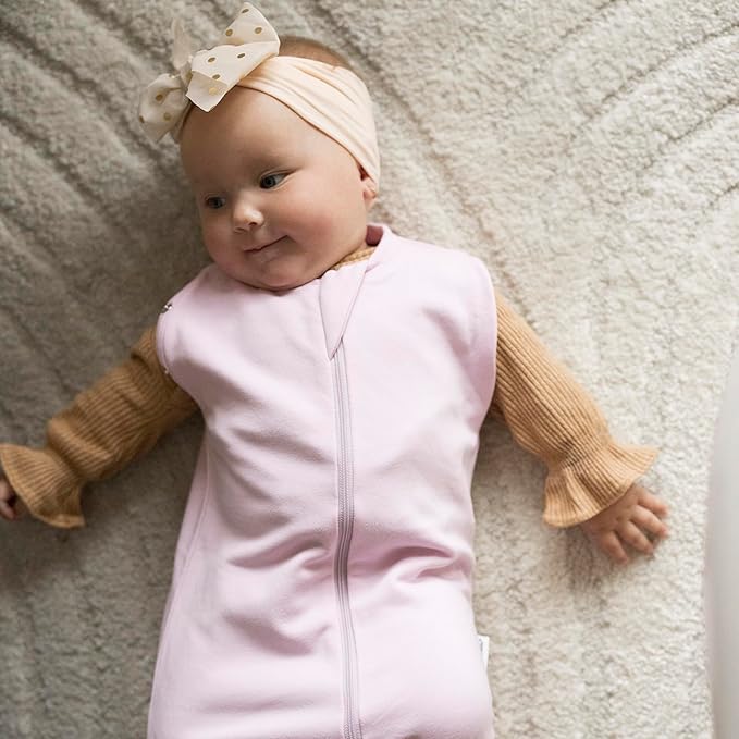 Tiny Twinkle Baby Sleep Sack 6-12 Months 1.0 TOG, Cotton & Elastane Wearable Blanket, Swaddle Transition Micro-Fleece, Machine Washable (Orchid)