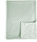 david's kids Micro Fleece Minky Baby Blanket for Girls with Double Layer and Soothing Raised Dots, Breathable and Soft Lightweight Receiving Blanket for Newborns 30x40 Inches, Sage Green