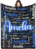 Dr.TOUGH Personalized Blanket for Adult Kids with Name Customized Blankets Personalized Throw Blanket for Christmas Birthday Gifts