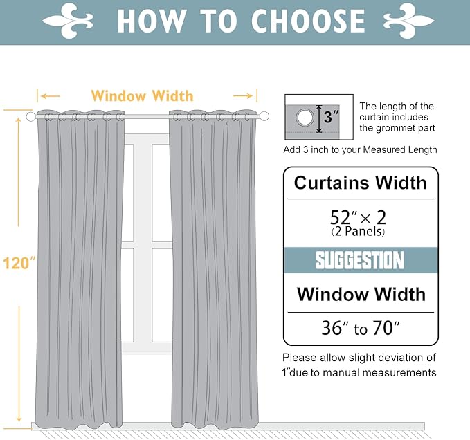 ChrisDowa Room Darkening Curtains 120 Inches Long 2 Panels Set for Living Room, Grommet Thermal Insulated Blackout Curtains for Bedroom (Teal, 52 x 120 Inch)