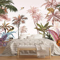 Jungle Wallpaper Tropical Botanical Wall Mural Forest Palm Tree Rainforest Mural Wallpaper(Not Peel n' Stick)
