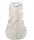 Woombie Original Baby Swaddling Blanket - Soothing, Cotton Baby Swaddle with Zipper - Wearable Newborn Blanket, Tan O's, 14-19 lbs