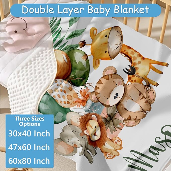 Personalized Baby Crib Bedding Set, 5 Pcs Custom Name Baby Crib Set, Double Layer Nursery Bedding Sets for Girls, Baby Boys Farm Animals Crib Bedding Set, Infant Toddlers Customized Gifts