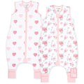 Mama Cheetah Toddler Sleep Sack with Feet 4T - 5T, 2.5 TOG Organic Cotton Baby Sleeping Bag with Legs, Baby Wearable Blankets for Walkers w/ 2-Way Zipper, Baby Sleep Sack for Girls & Boys, XL