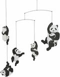 Panda Hanging Nursery Mobile - 20 Inches - High Quality - Handmade in Denmark by Flensted