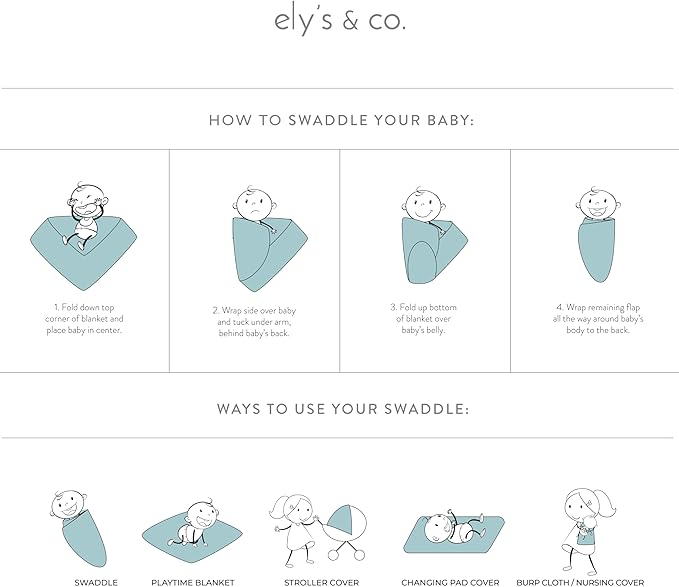 Ely’s & Co. Cotton Muslin Swaddle Blanket 2-Pack for Baby Girl — 100% Cotton Muslin Extra-Large Swaddle Blankets (47” x 47”) Cranberry & Rosewater Pink