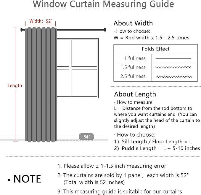 MYSKY HOME 100% Blackout Plaid Farmhouse Linen Curtains 84 Inch Long for Living Room Double Layer Checkered Drapes Thermal Insulated Privacy Protection Rod Pocket Back Tab, 1 Panel, 52" W, Tan