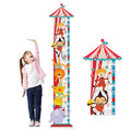 Personalized Growth Chart for Wall, Circus Animals Height Measurement for Kids, Wooden Growth Chart for Kids Room Nursery Wall Decor