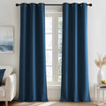 NICETOWN Morrocan Blue Room Darkening Curtains 96 Inches Long 2 Panels for Living Room, Bedroom, Nursery Summer Thermal Insulated Blackout Drapes Grommet Noise Reducing Window Curtains, W40