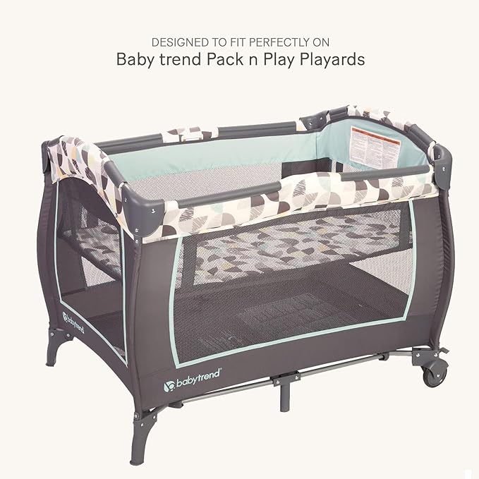 lulumoon Pack and Play Sheets for Girls: Soft Muslin Cotton for Playard Mattress - Stretchy Snug Fit for Baby Trend Pack n Play