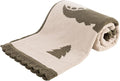Berkshire Baby Blanket,Ultra-Plush Reversible Chenille Knit Toddler Blanket,Cute Pattern Nursery Crib Blanket,Ideal Baby Gift(30x40 Inches,Dino WalkKalamata)