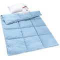 ZPECC Toddler Down Alternative Comforter, 39x47 Hypoallergenic Baby Blanket Quilt, Soft Breathable Lightweight All Season Kids Duvet Insert for Crib Stroller Cot Daycare, Baby Blue