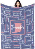 Dr.TOUGH Name Blanket Personalized Blanket for Adult Kids Flannel Customized Personalized Blankets and Throws
