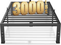 MAF 14 Inch XL Twin Bed Frame Metal, Heavy Duty Metal Bed Frame Platform with 3000 LBS Steel Slat Support Noise Free No Box Spring Needed Under-Bed Storage Space