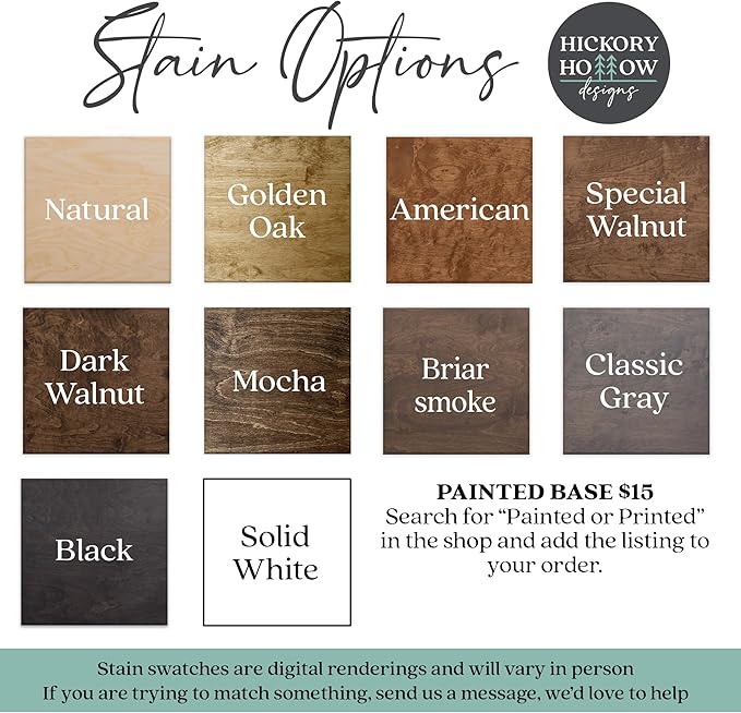 Hickory Hollow Designs Name Sign for Nursery, Woodland Nursery Decor, Custom Plaque, Nursery Decor, Baby Name Signs for Nursery, (Miley Mae)