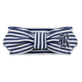Creative Knitwear Rice Owls Infant Girls Navy/White Striped Hair Knot Headband Embroidered Logo - Size Newborn - 4T