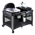 Pamo Babe 4 in 1 Baby Playards with Bassinet & Changing Table, Portable Crib Breathable Mesh and Toy Mobile