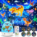 Dinosaur Toys for Kids 3-5 | 12HD Films+15 Sleeping Sounds+7 Colors+360°Rotating | Dinosaurs Primal Hatch Dinosaur Egg Boy Toys for Boys Star Projector Kids Toys Sound Machine Egg Light for Nursery
