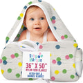 Blankets Thermal Waffle Baby Blanket Crib Bedding - Soft Cozy Warm Infant Thermal Cover for Nursery Stroller or Bassinet, Lightweight Ideal Shower Gift Nylon Trim Balloon Pattern 36" x 50"