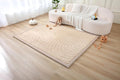 Stylish Coral Baby Play Mat for Floor 47" x 67" Arches – Soft 1" Thick High-Density Memory Foam Nursery Rug,Kids Rug with Non-Slip Backing for Crawling & Playing, Playroom Rug, Kids Carpet