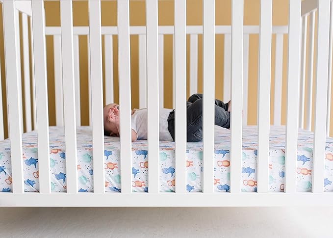 Premium Fitted Knit Crib Sheet/Toddler Sheet Max by Copper Pearl