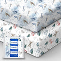 Baby Crib Sheets Boy Girl for Standard Crib Mattress - Ultra Soft Jersey Knit Neutral Crib Mattress Sheet, Safe and Snug, Durable, Stylish Crib Sheet Fitted, 28''x52''x9'' Extra Deep Pocket