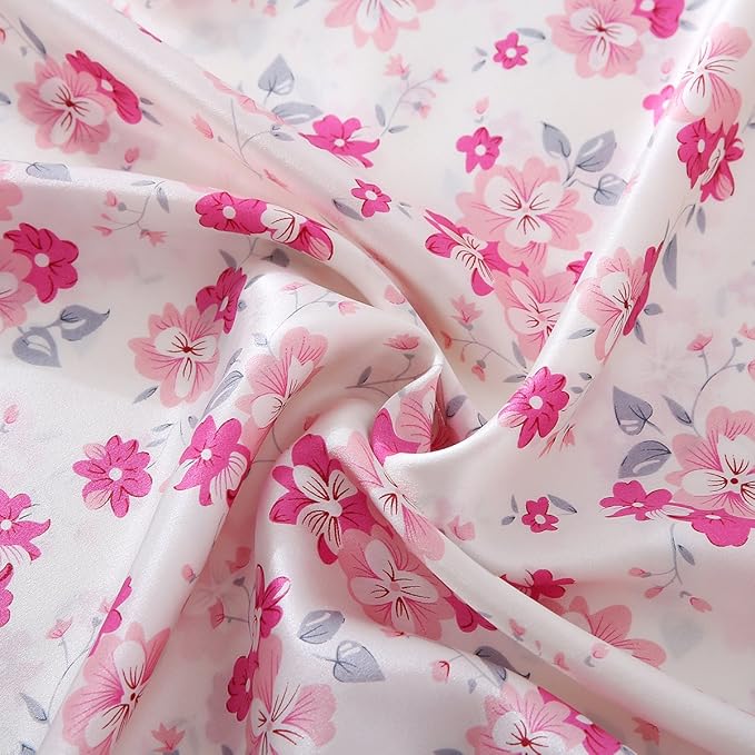 SLPBABY Silk Pillowcase for Hair and Skin with Hidden Zipper Print (Queen, Pattern29)
