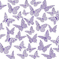 3D Gold Butterfly Wall Decor 3 Sizes 4 Styles Butterfly Party Decorations Cake Decorations Removable Stickers Wall Decor Room Mural Metallic Kids (Purple, 96Pcs)